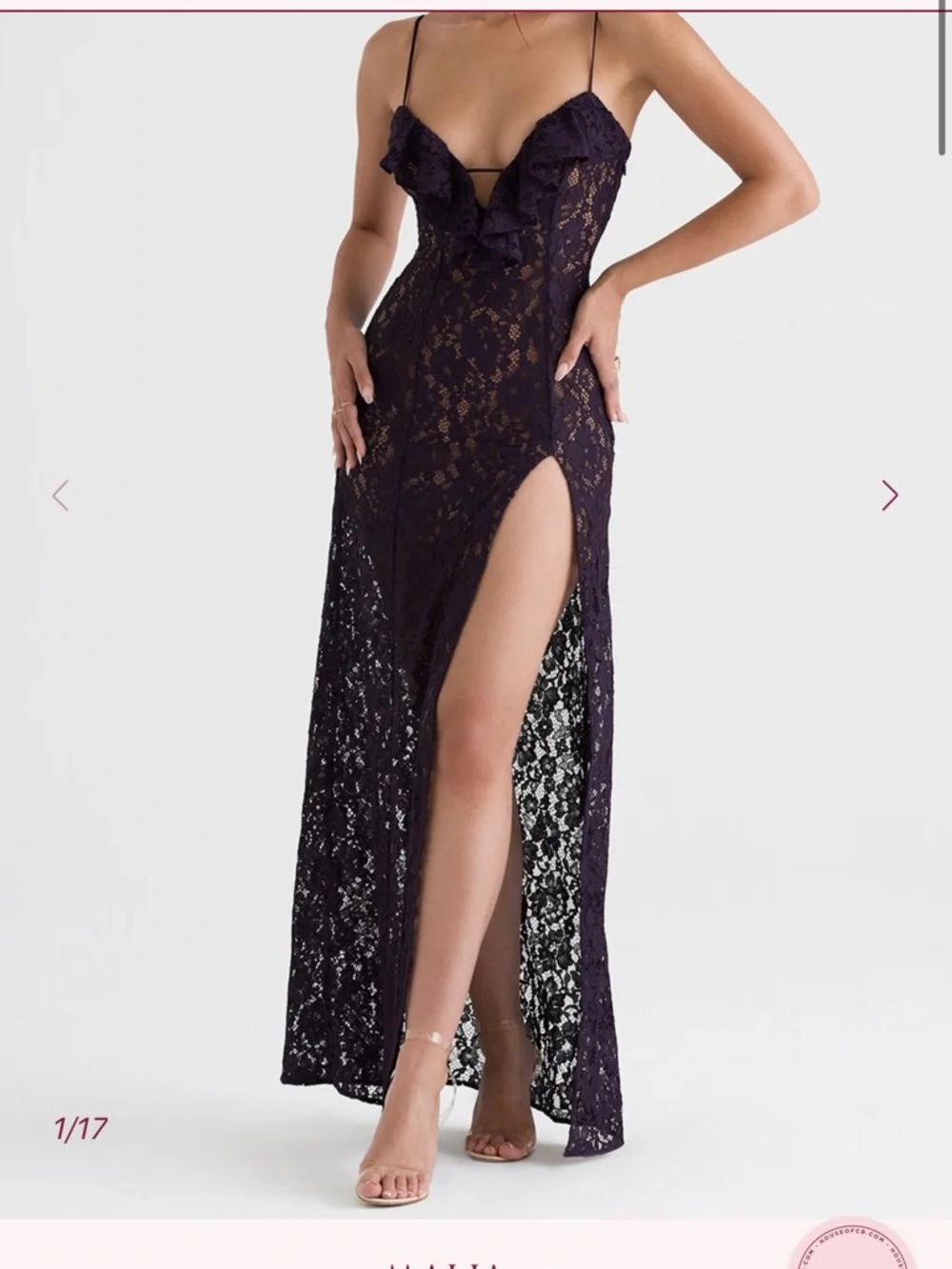 House of cb MALIA
Night Shade Lace Maxi Dress - Picture 3 of 4
